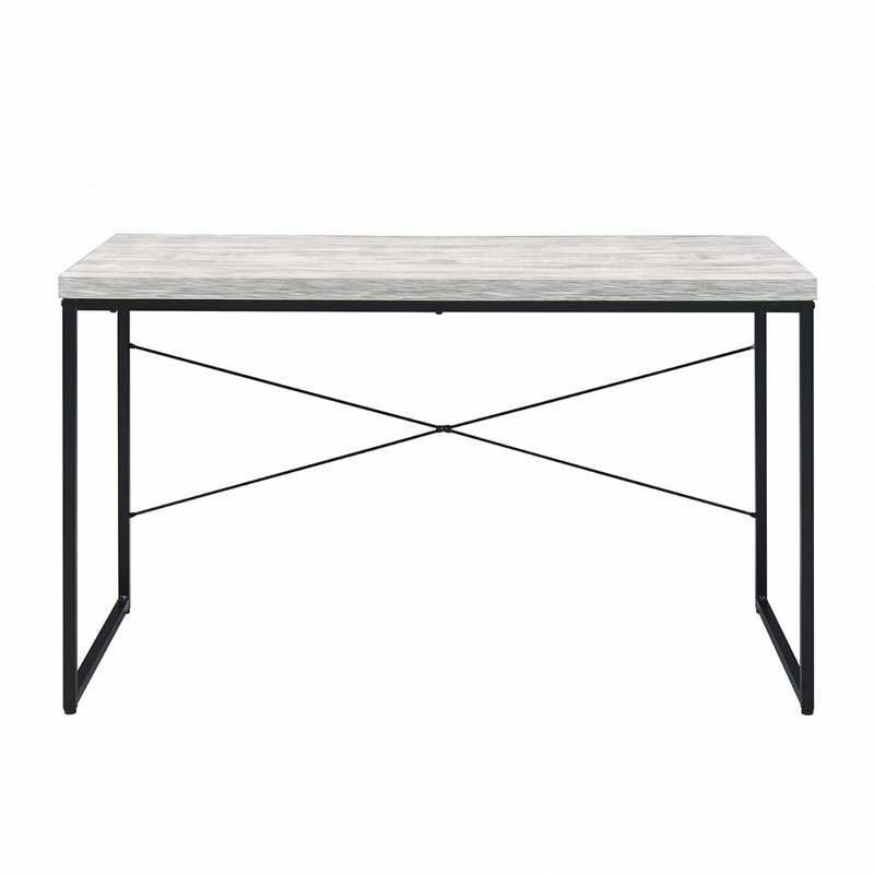 Faux Concrete Top Rectangular Writing Desk