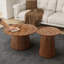 Ensemble de 2 tables basses rondes polyvalentes pour salon et bureau