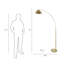 Santori 79'' Brushed Arched Floor Lamp