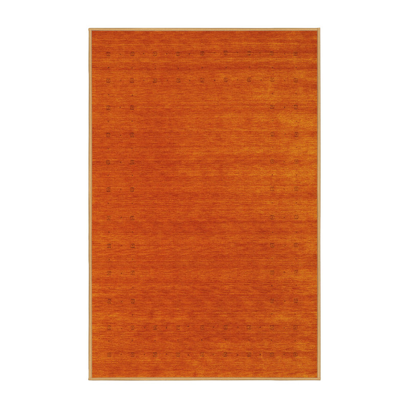 Tapis contemporains jaunes lavables à la machine 2512, Rectangle 2 pi x 3 pi