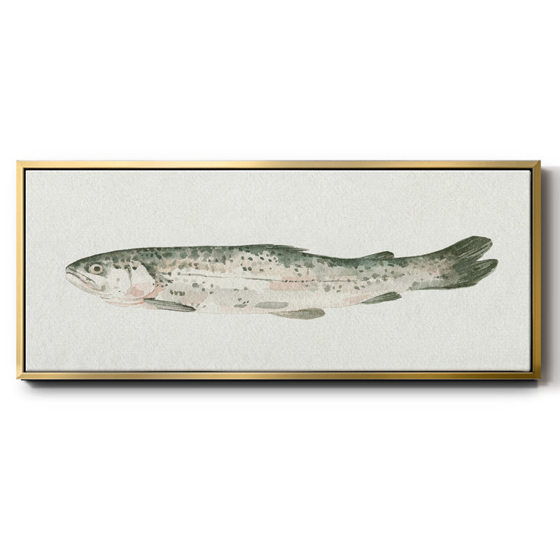 Fresh Catch II- Framed Canvas, 12" H x 30" W