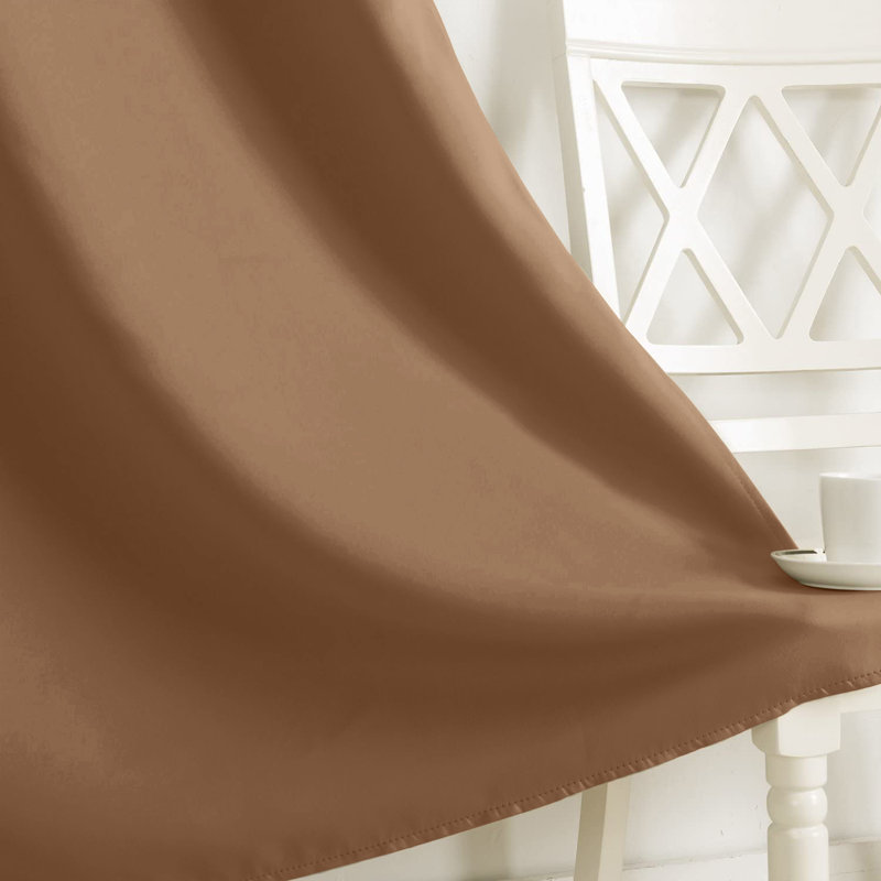 Blackout Pencil Pleat Curtain Single Panel 66x84" Thermal 100% Room darkening Bedroom , Beige