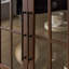 Buffet en bois de ferme l 63 po Pfarr avec portes en verre et tablettes réglables, brun-414355244