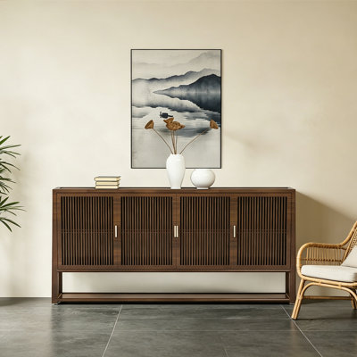 Buffet rétro de style chinois minimaliste
