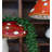  Set of 2 Ceramic Toadstool Wall Planters 7" H