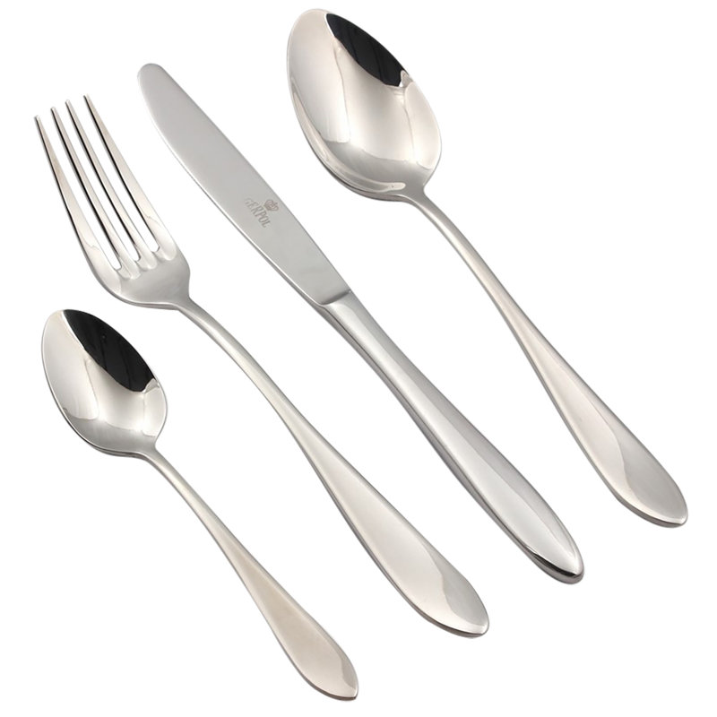 Mayo 24 Piece 18/10 Stainless Steel Cutlery Set, Service for 6