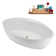 67" Streamline Soaking Freestanding Tub and Tray With Internal Drain