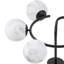6 - Light Matte Black Chandelier Pendant