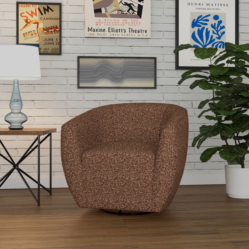 Chaise pivotante, Polyester brun