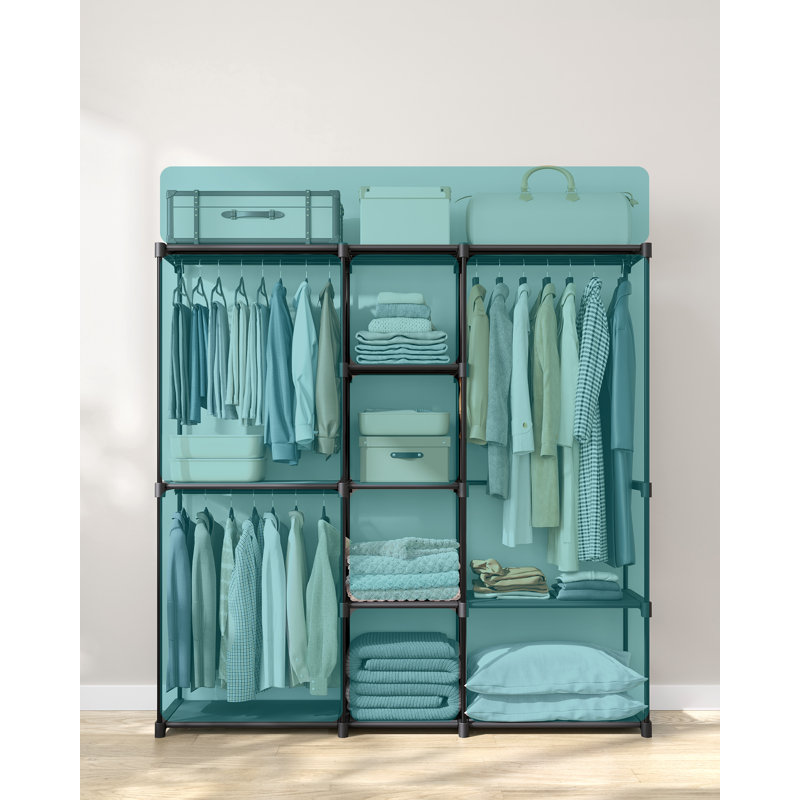 Aguon 182cm Portable Wardrobe, Black