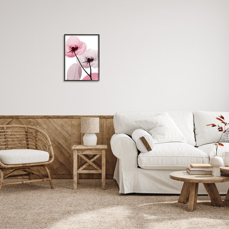 "Stupell Industries Pink Poppy Flowers", art mural sur toile par Albert Koetsier, H 20 po x l 16 po x P 1,5 po