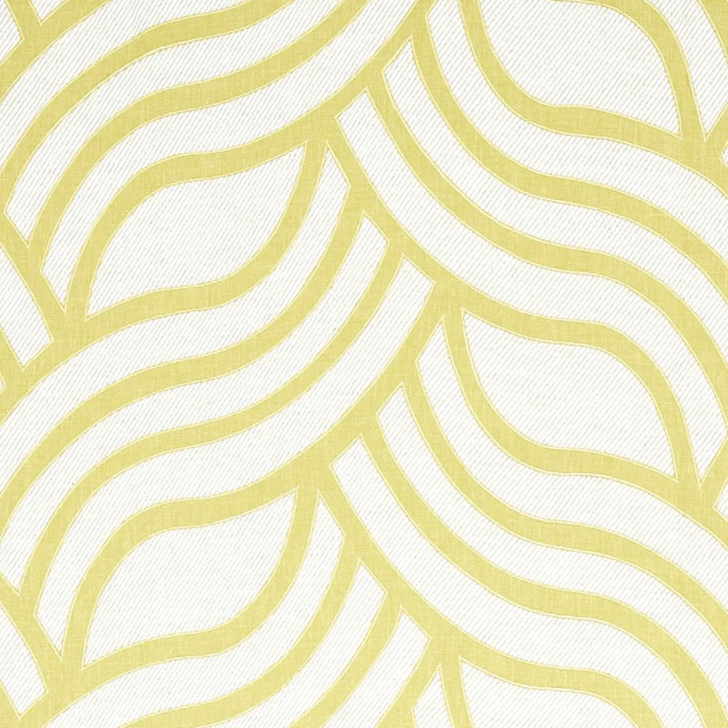 Sangomar Applique Fabric, Citron