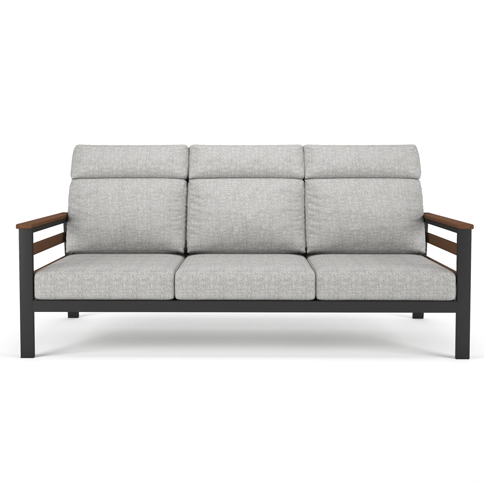 Townsend 80" Sunbrella® Patio Sofa, Brown, Canvas Granite
