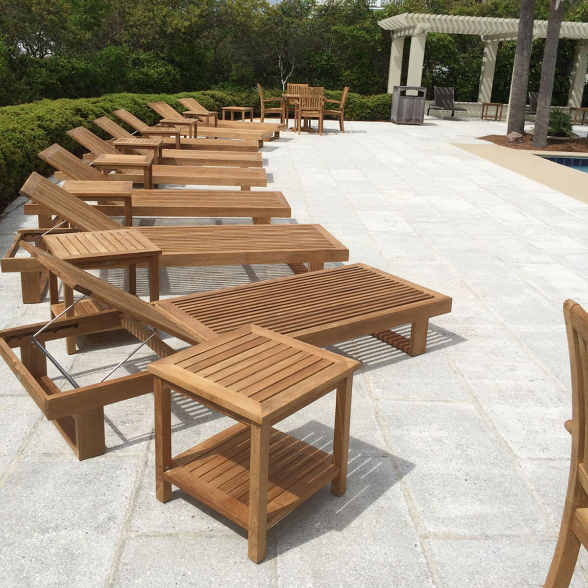 Westminster Teak 28.75'' Outdoor Chaise Lounge