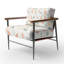 Chaise abstraite rembourrée - Fauteuil Boho Petals-509466128