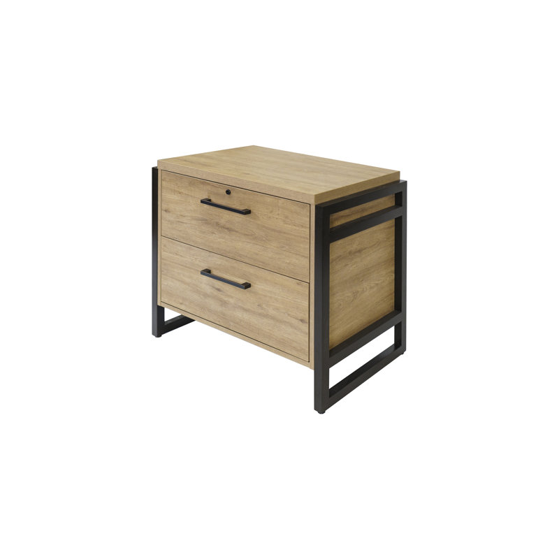 34 " Wide 2 Lateral Filing Cabinet, Light Brown
