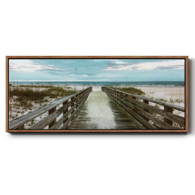 Happy Place- Framed Canvas, 24" H x 60" W