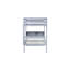 Lit simple superposé avec tablettes, bois d'hévéa gris, garde-corps et lit détachable à 2 lits, structure en bois avec rangement pour tête de lit bibliothèque, lits convertibles et décoratifs-130429144