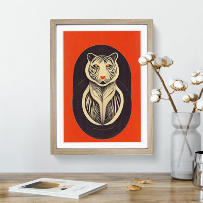 Tiger Nouveau No.2 - Framed Print