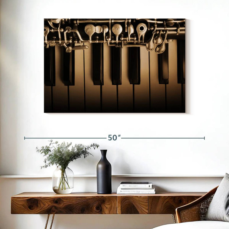 Abarca hautbois et piano, H 26 po x l 39 po