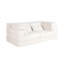 Canapé à compression, canapé convertible au sol, canapé modulaire désossé bricolage, aucun assemblage requis, tissu polaire circulaire, causeuse moderne surdimensionnée, blanc-1540138716