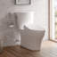 Toilette allongée deux pièces à double chasse 1,28 et 0,9 GPF TOTO® WASHLET® + Aquia IV® avec siège de bidet S500e, blanc coton