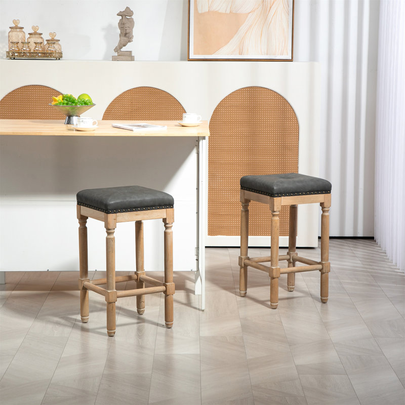Ensemble de tabourets de comptoir en bois