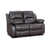 Lowell Brown Faux Leather 