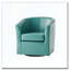 Fauteuil d'appoint pivotant en similicuir