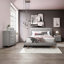 Commode 4 tiroirs Cleo, boucle grise