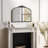 Vintage Floral Arch Iron Frame Mirror-43562165-43562155