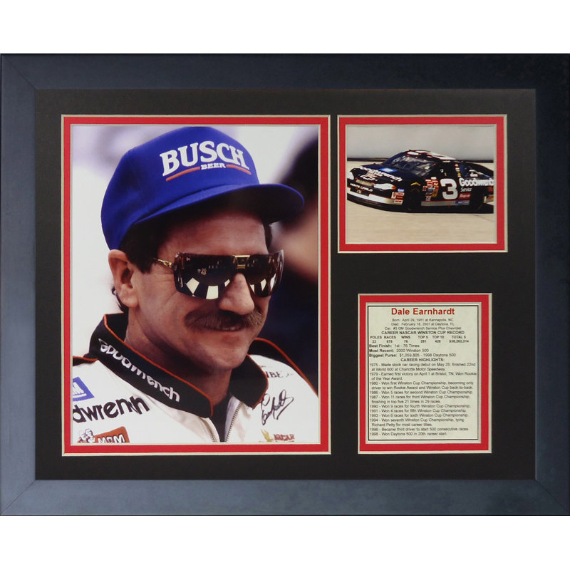 Souvenirs encadrée portrait earnhardt-busch dale