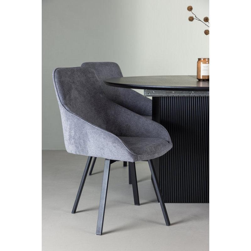 Maskell 4 - Person Dining Set, Grey, Grey