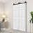 Panelled MDF Composite Double Bifold Barn Doors with Installation Hardware Kit-87327907-86925219