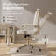 Chaise de bureau à domicile, chaise de bureau d'ordinateur pivotante avec roulettes et accoudoirs, hauteur réglable et inclinable-1153769884