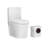 Macerating Toilet System With 600W Macerator Pump, Space-Saving Up Flush Toilet For Basement
