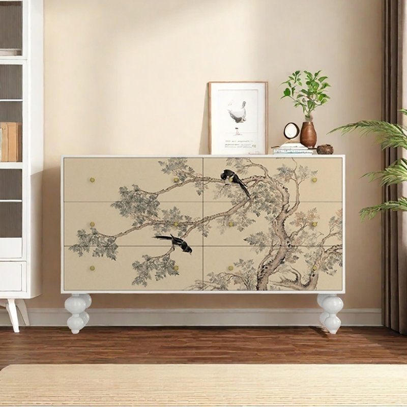 Armoire de rangement élégante et élégante, Blanc / Crème