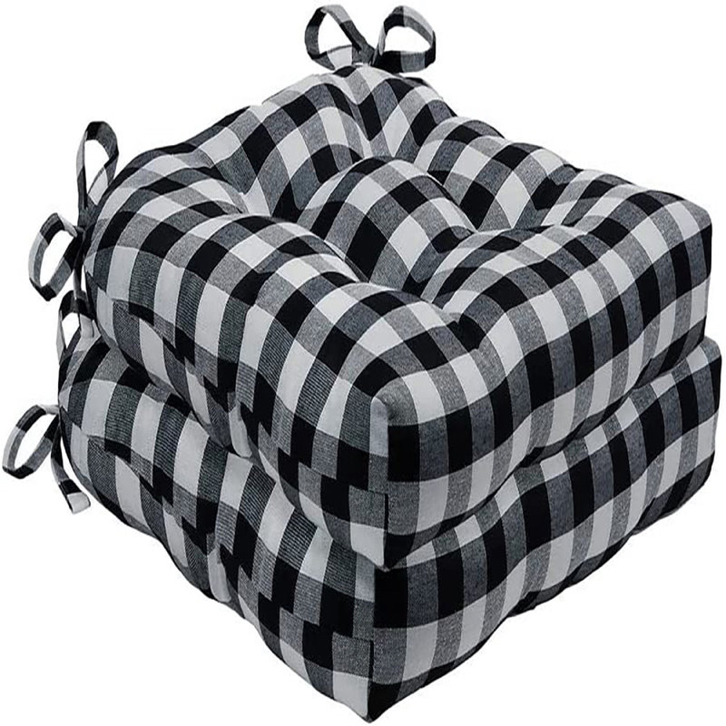 Coussin de coussin d'extérieur, Noir