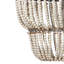 Lustre empire unique à 1 lumière avec accents perlés