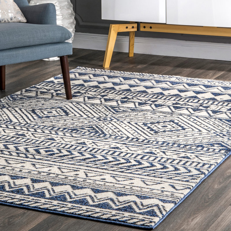 Bayview Geometric Indoor Rug, Square 6'