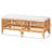 Ahyana Polyester Blend Upholstered Rattan Bench