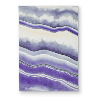 Purple geode - Contemporary Minerals door mat for home decor