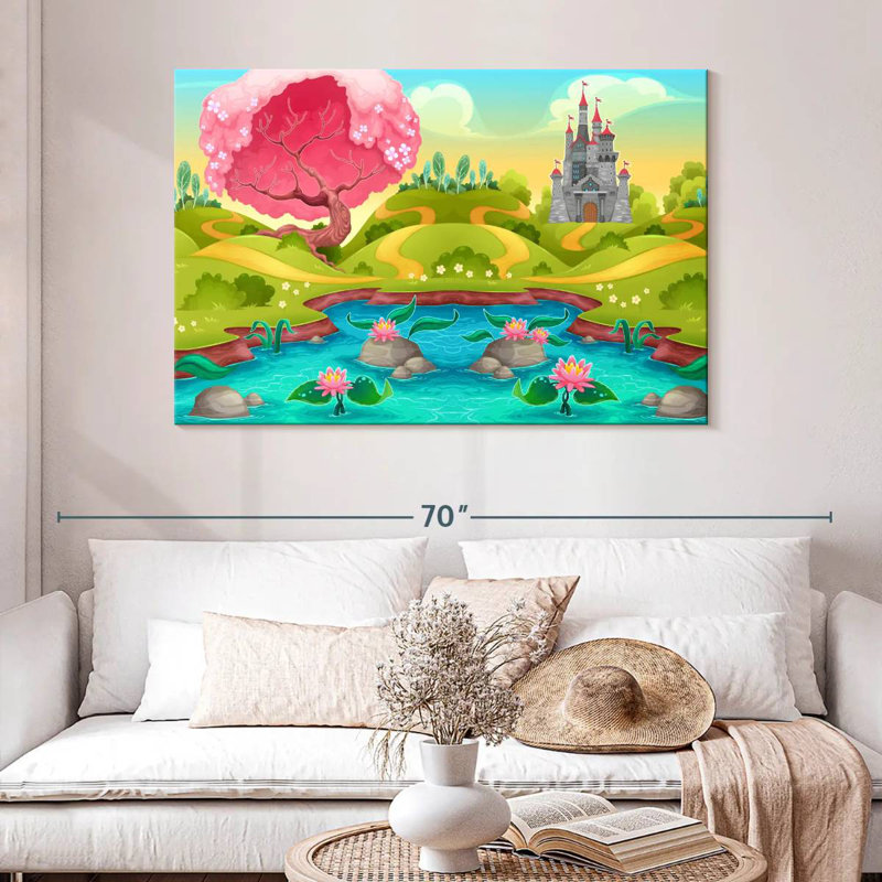 Ashelle Fantasy Royaume du château, H 32 po x l 48 po