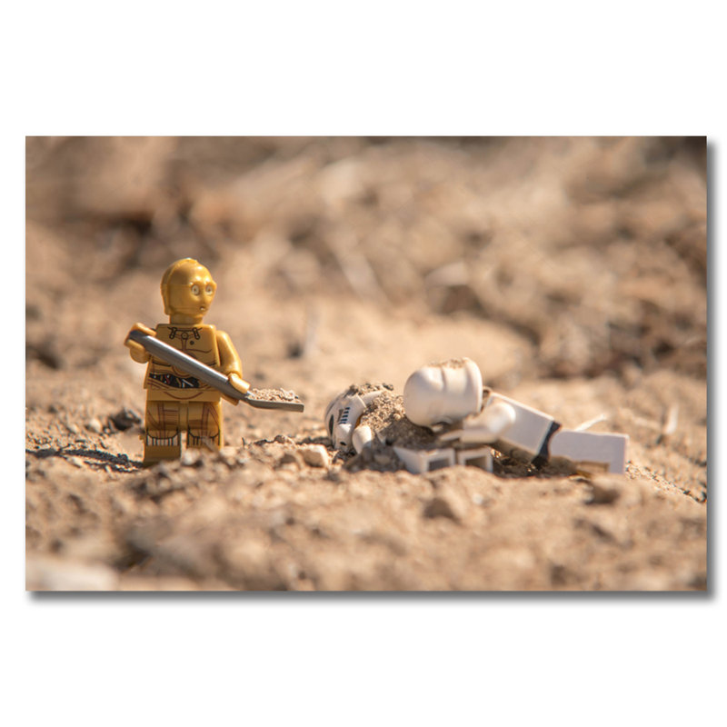 Ceux qui étaient les droïdes! par Decorumby - Photographie sans cadre, H 24 po x l 36 po x P 1,5 po, Aluminium