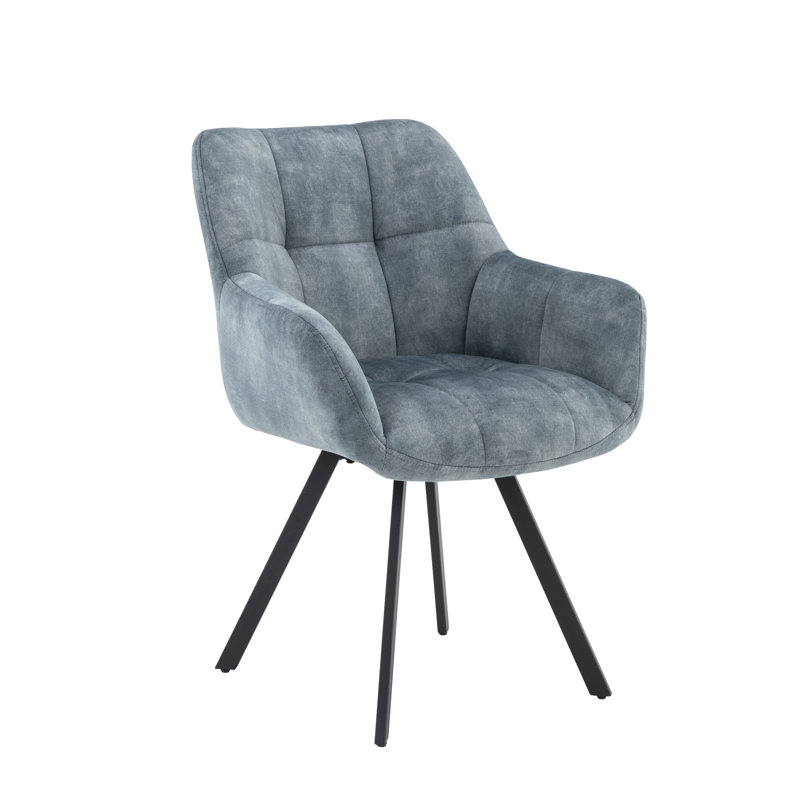 Basanti 48cm H Fabric Upholstered Armchair, Stone Blue