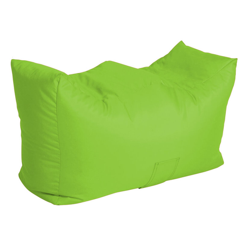 Polyester Outdoor Friendly Refillable Bean Bag Sofa, Light Green
