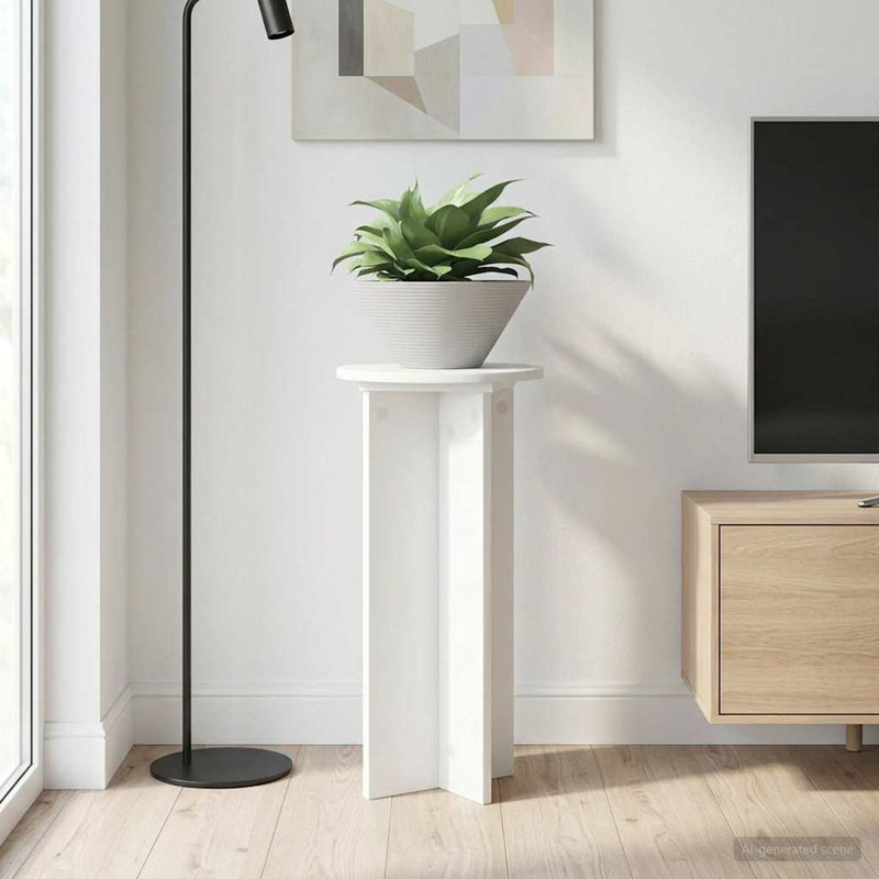 Plant Stand, 60cm H x 29.5cm W x 29.5cm D, White