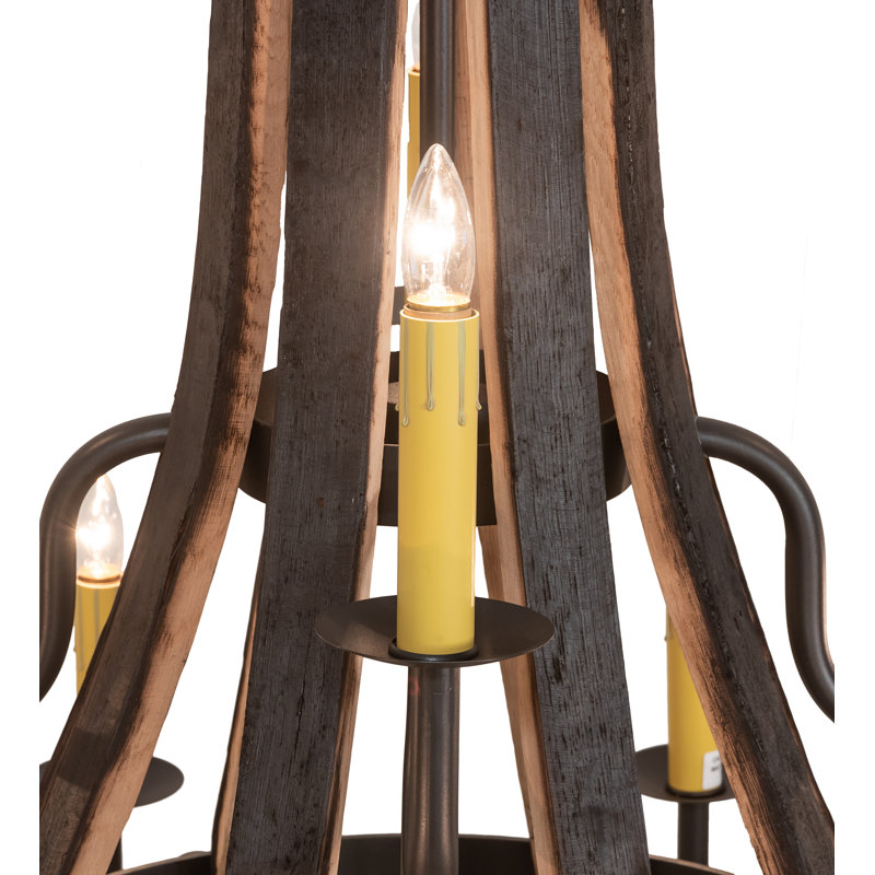 Stave Madera 12 - Light Chandelier