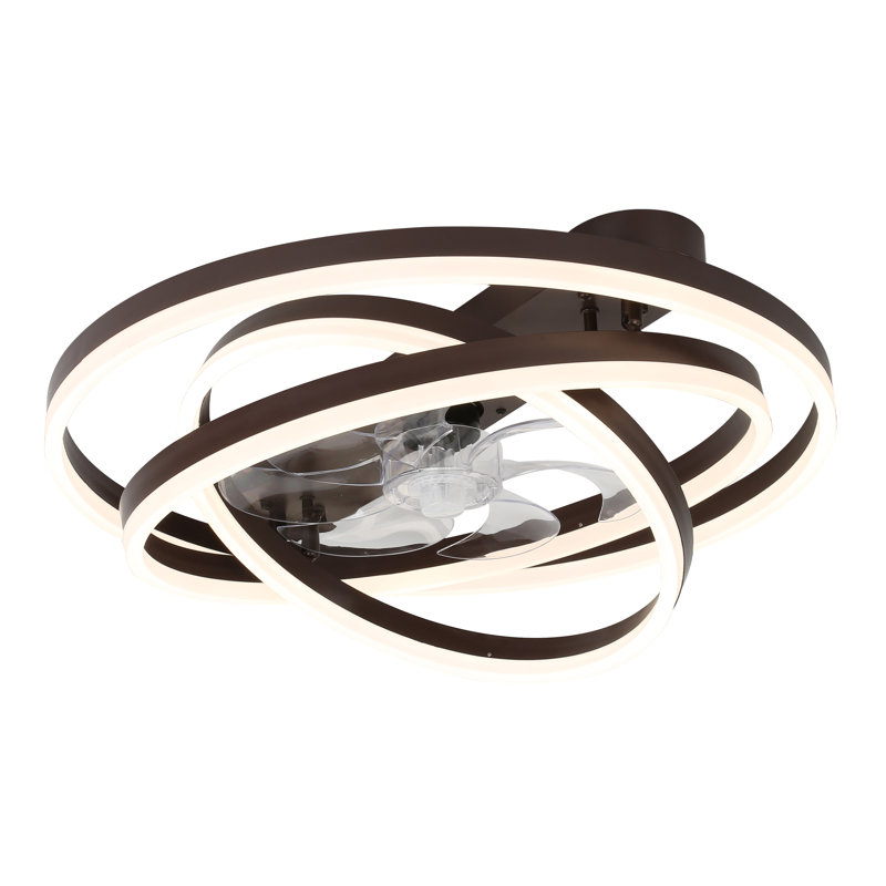 Ventilateur de plafond 24 po Hagensee, Marron foncé