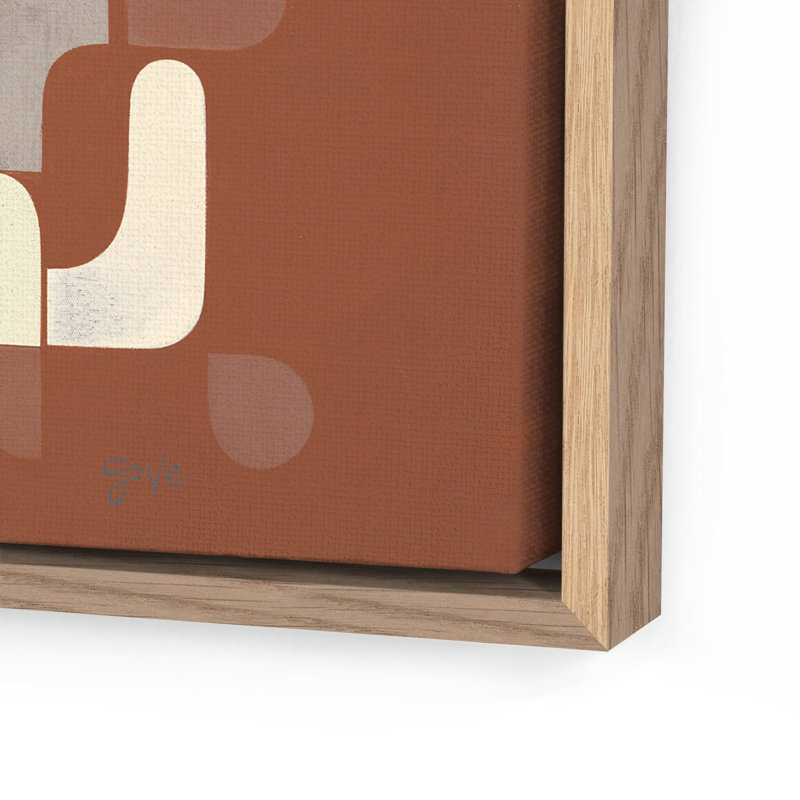 Devalaya by Gregory Gove, White Oak Framed Canvas, 32" H x 32" W x 2" D
